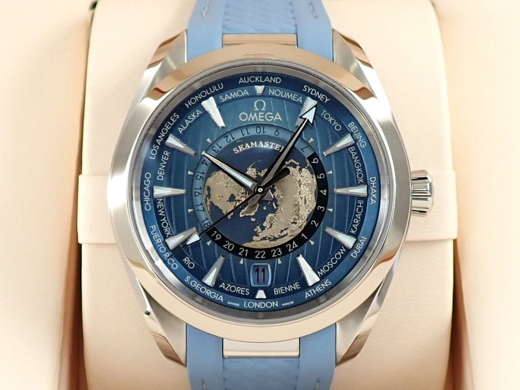omega Seamaster Aqua Terra GMT Worldtimer Reference 220.12.43.22.03.002