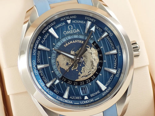 omega Seamaster Aqua Terra GMT Worldtimer Reference 220.12.43.22.03.002