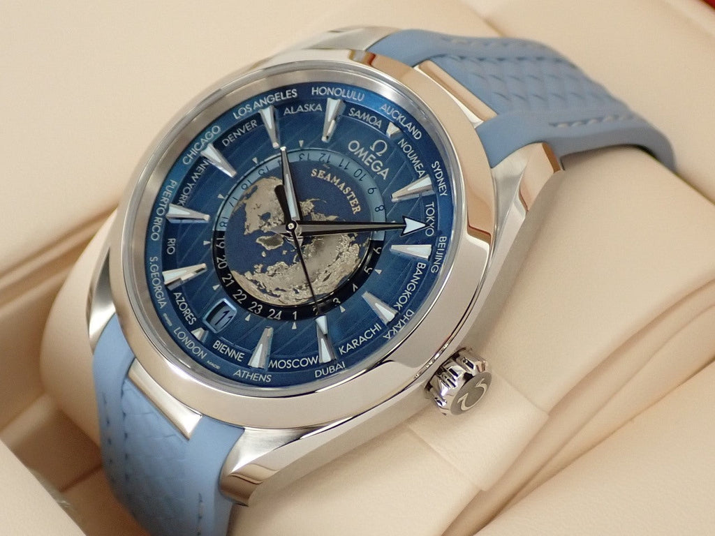 omega Seamaster Aqua Terra GMT Worldtimer Reference 220.12.43.22.03.002