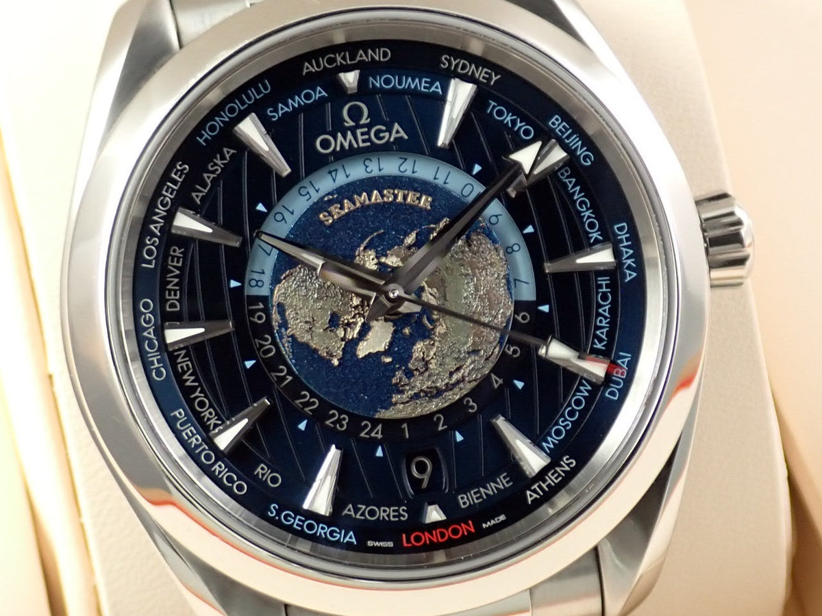 omega Seamaster Aqua Terra 150M Co-Axial Master Chronometer GMT World Timer 43MM Reference 220.10.43.22.03.001