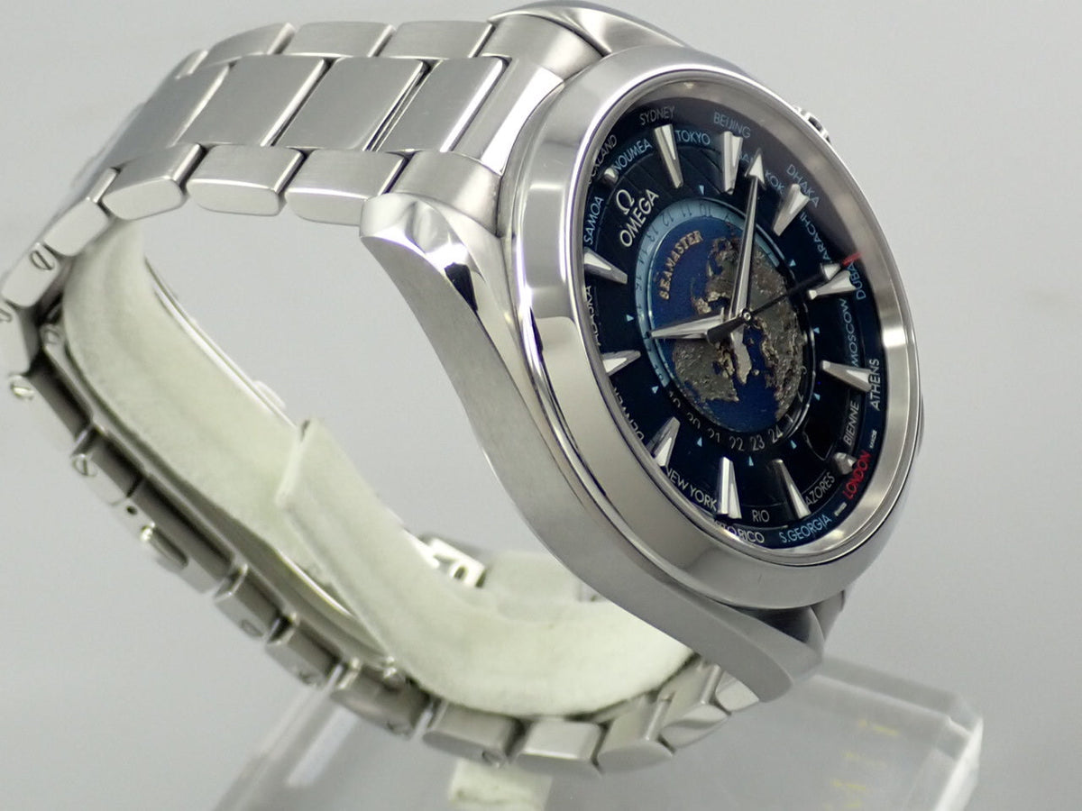 omega Seamaster Aqua Terra 150M Co-Axial Master Chronometer GMT Worldtimer 43mm Reference 220.10.43.22.03.001
