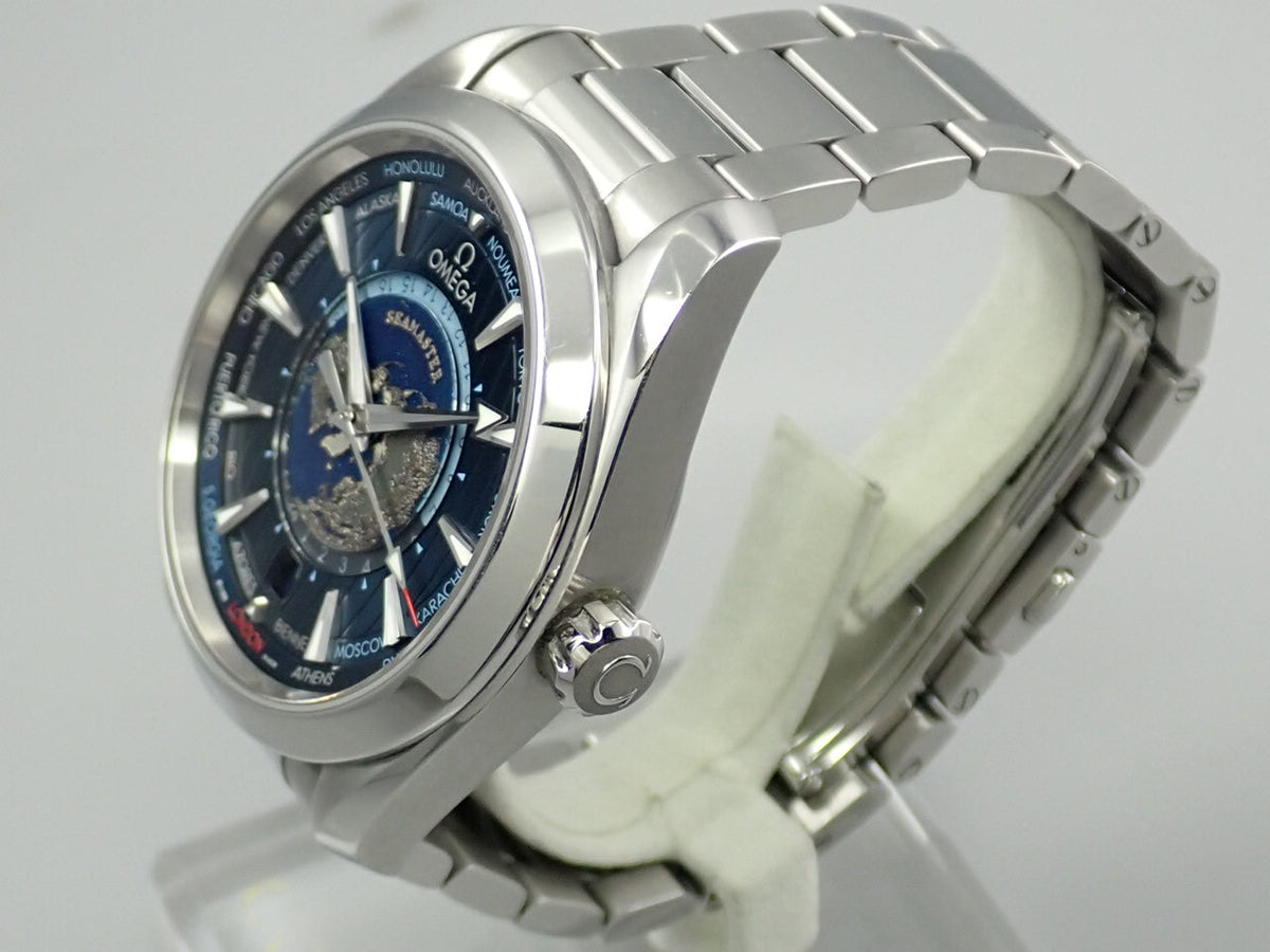 omega Seamaster Aqua Terra 150M Co-Axial Master Chronometer GMT World Timer 43MM Reference 220.10.43.22.03.001